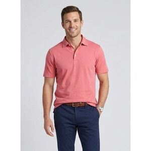 Daniel Cremieux Signature C- Mercerized Cotton Polo Shirt Coral Pink Mens M